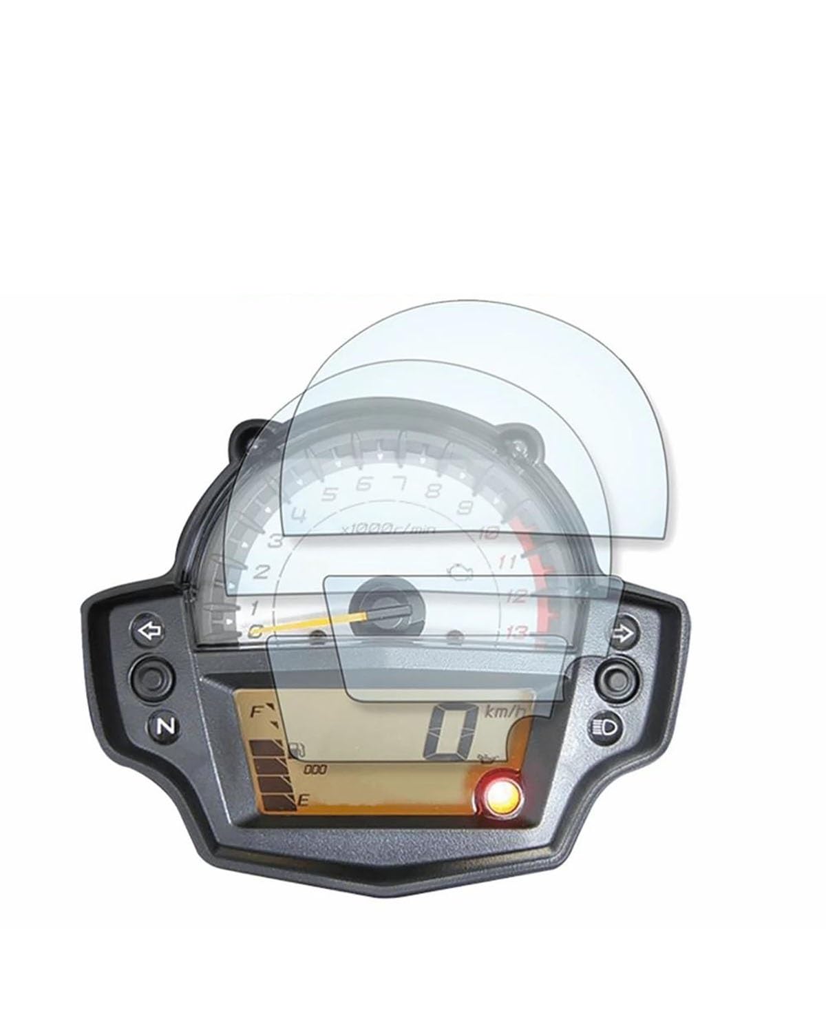 Motorrad Cluster Kratzschutzfolie Für KA&WASAKI Für Versys650 2016 2017 Motorrad Cluster Kratzschutz Film Instrument Tacho Bildschirm Aufkleber(1 Pieces) von FRDUIEW