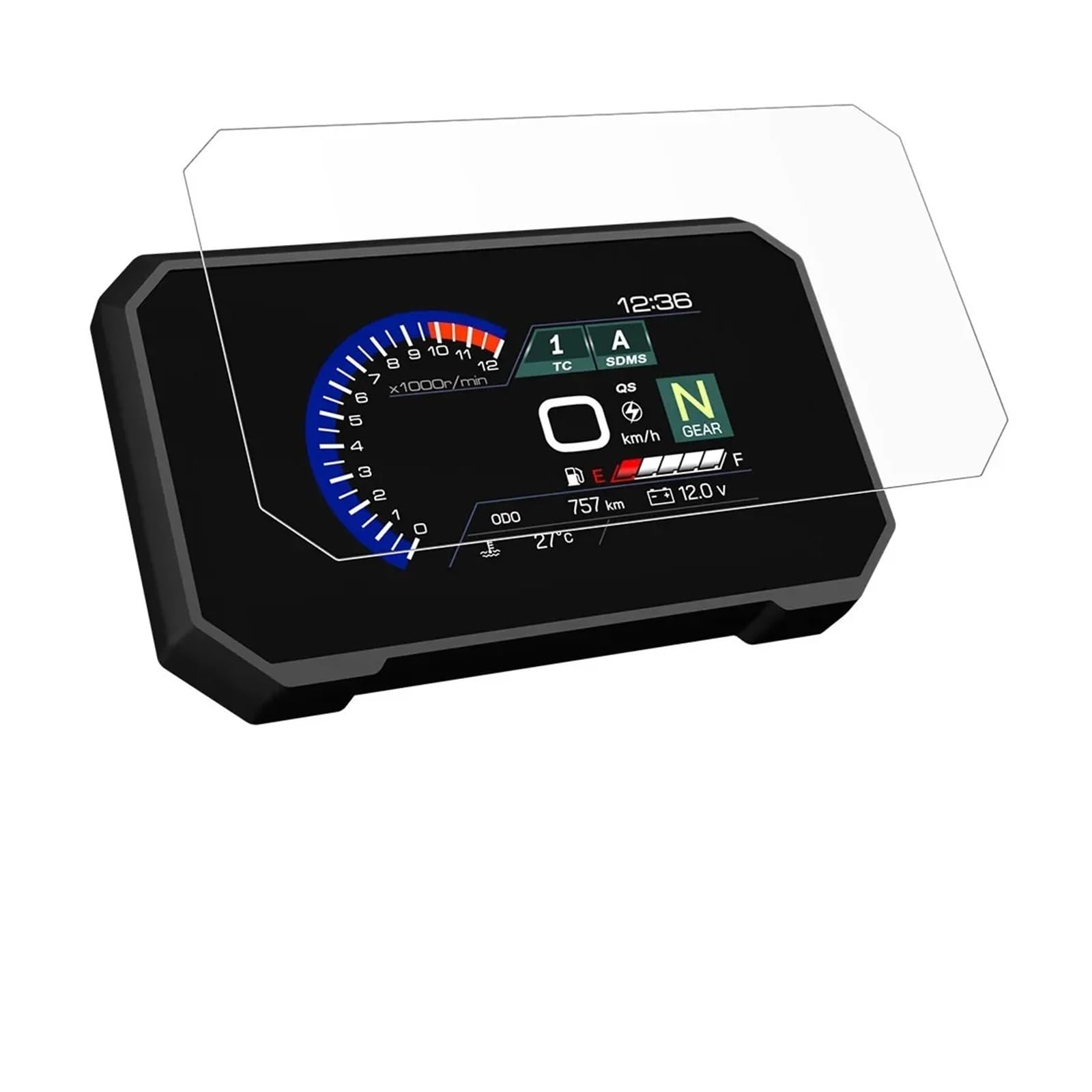 Motorrad Cluster Kratzschutzfolie Für Suzuki Für GSX-8R 2024 Für GSX 8R Für GSX8R Zubehör Dashboard Screen Protector Motorrad Instrument Schutz Film Teile von FRDUIEW