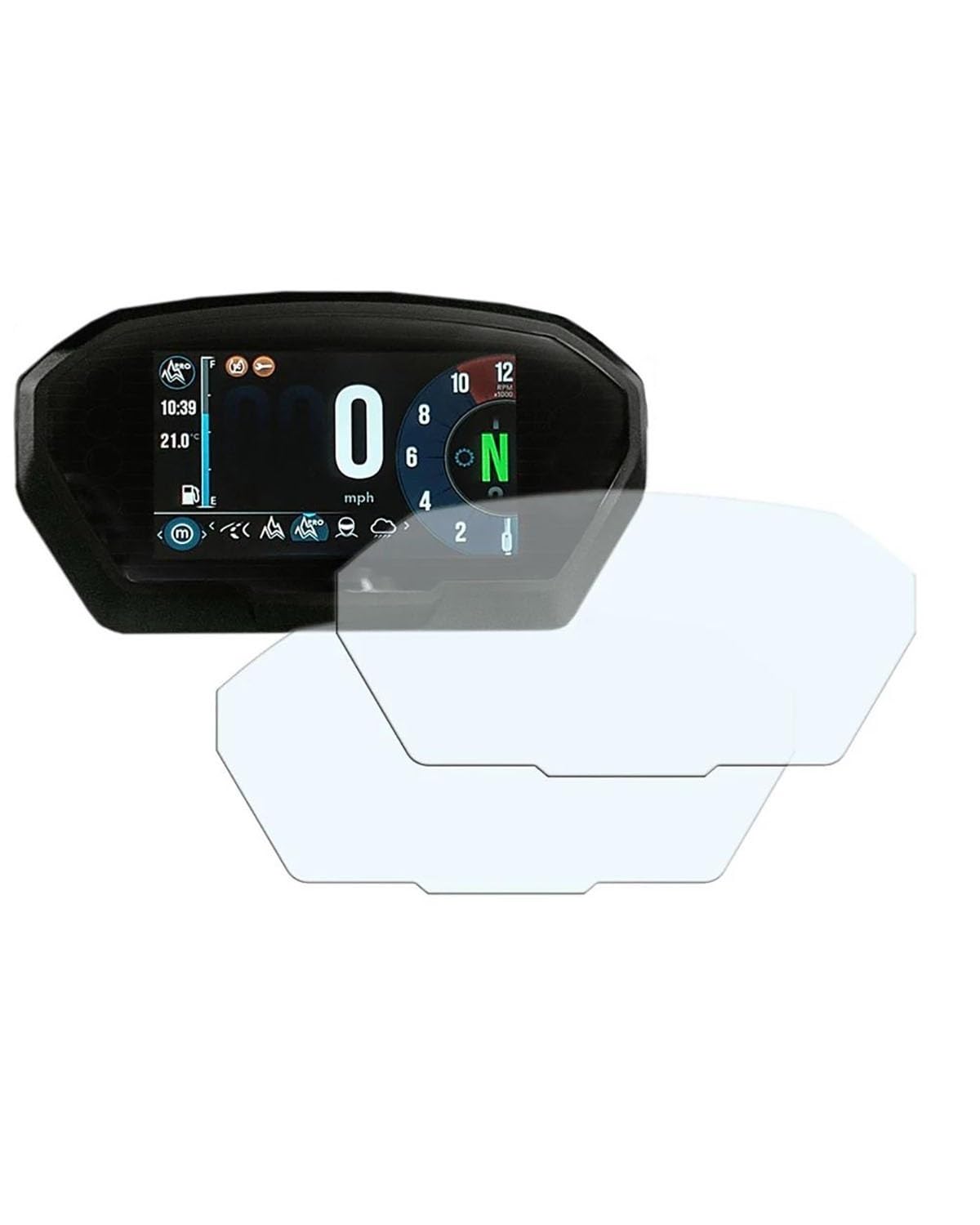 Motorrad Cluster Kratzschutzfolie Für T&riumph Für Tiger 850 Für Tiger Sport 2021 2022 2 stücke Motorrad Cluster Schutz Film Instrument Screen Protector von FRDUIEW