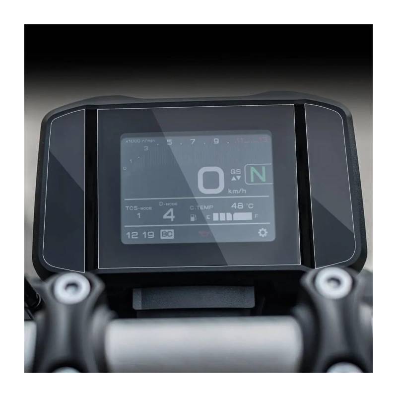 Motorrad Cluster Kratzschutzfolie Für ya&maha MT09 FZ 09 FZ09 2021 2022 2023 Motorrad Instrument Cluster Film Dashboard Screen Protector Zubehör von FRDUIEW