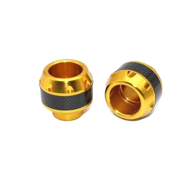 Motorrad-Sturzschutz 1 Paar Motorrad Crash-Schutz Aluminium Legierung Rad Gabel Rahmen Fallende Schutz Pads Sliders Moto Safty Zubehör(Gold) von FRDUIEW