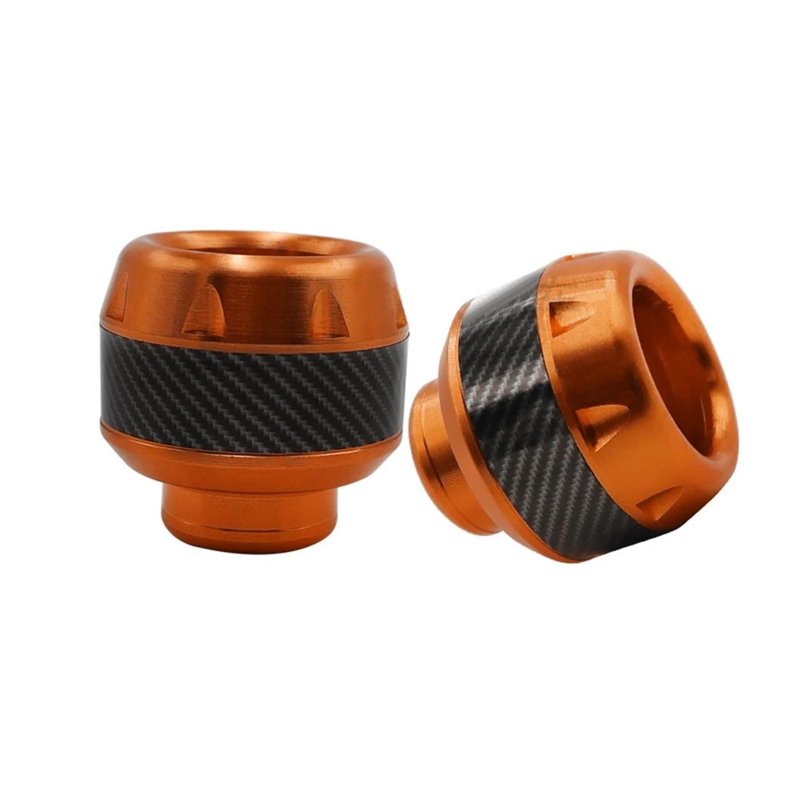 Motorrad-Sturzschutz 1 Paar Motorrad Crash-Schutz Aluminium Legierung Rad Gabel Rahmen Fallende Schutz Pads Sliders Moto Safty Zubehör(Orange) von FRDUIEW