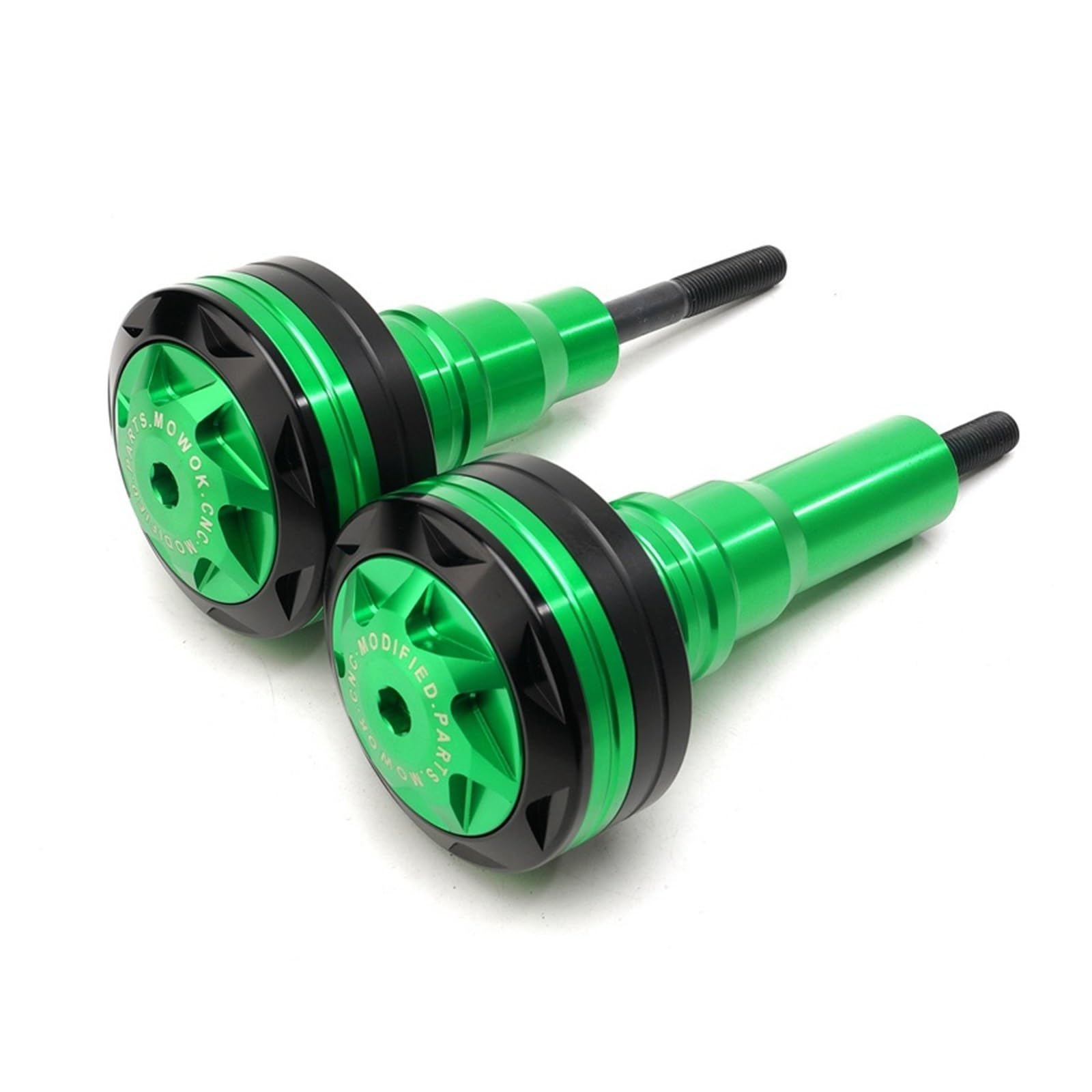 Motorrad-Sturzschutz 2 Stück Motorrad CNC Aluminium Rahmen Slider Schutz Absturzsicherung Crash-Schutz Für Kawasaki Ninja 650 Z650 2017+ 2019 2020(Green) von FRDUIEW