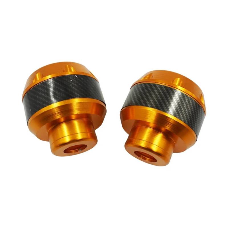 Motorrad-Sturzschutz Für Motorrad Roller Motorrad Rahmen Slider Aluminium Legierung Gabel Tasse Fallen Zerquetschen Schutz Carbon Faser Universal(Orange) von FRDUIEW