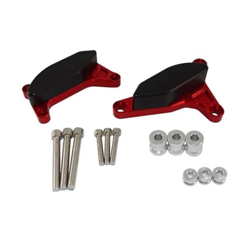 Motorrad-Sturzschutz Für Suzuki GSX250R DL 250 DL250 GW250 Motorrad CNC Rahmen Slider Motor Schutz Schutz Abdeckung Crash Pad Fallen Schutz Motorrad Teile(Red) von FRDUIEW