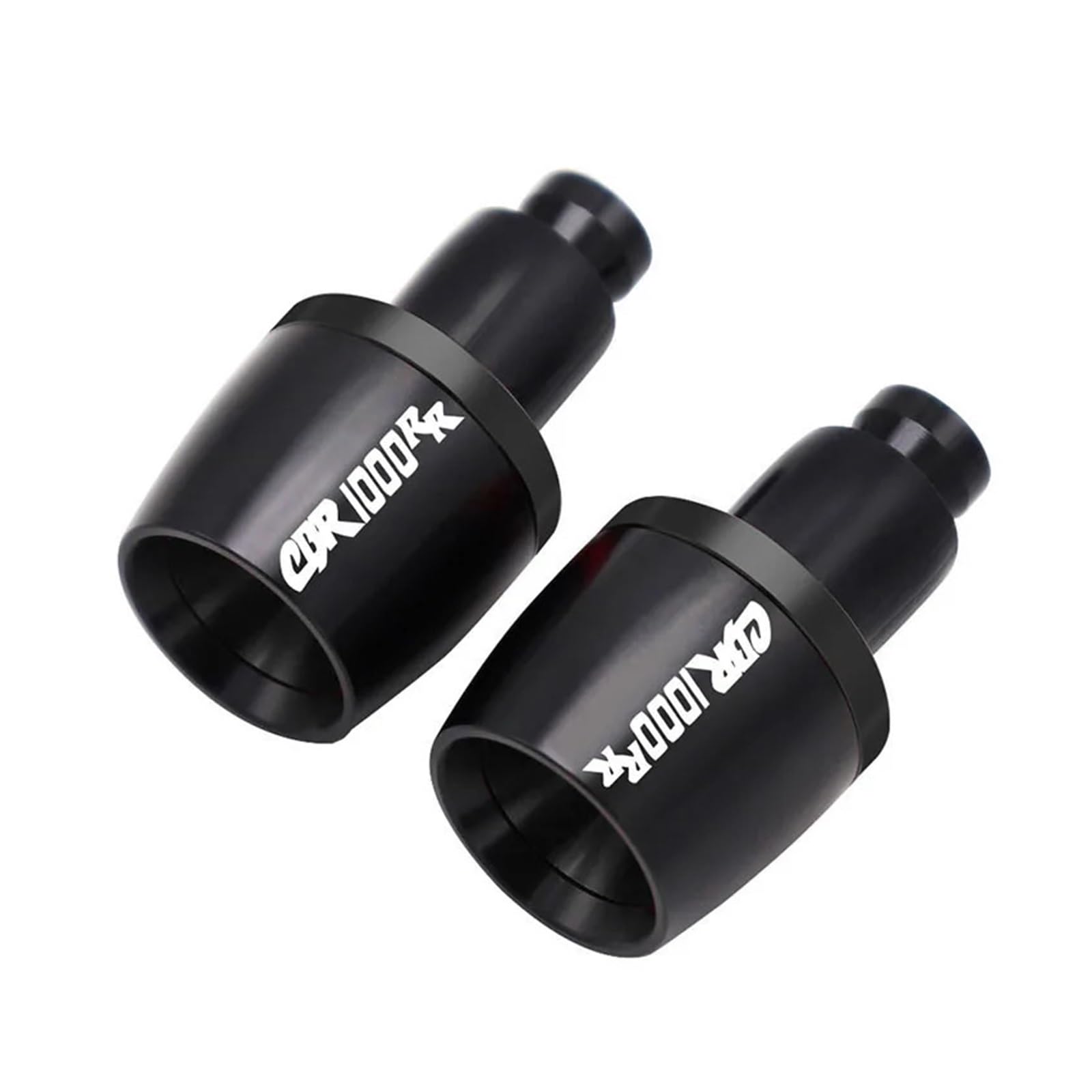 Motorrad-Sturzschutz Motorrad CNC Aluminium Universal Griff Griff Stangenende Abdeckung Gegengewicht Stecker Schieber Für CBR1000RR CBR1000RR CBR1000(Black) von FRDUIEW