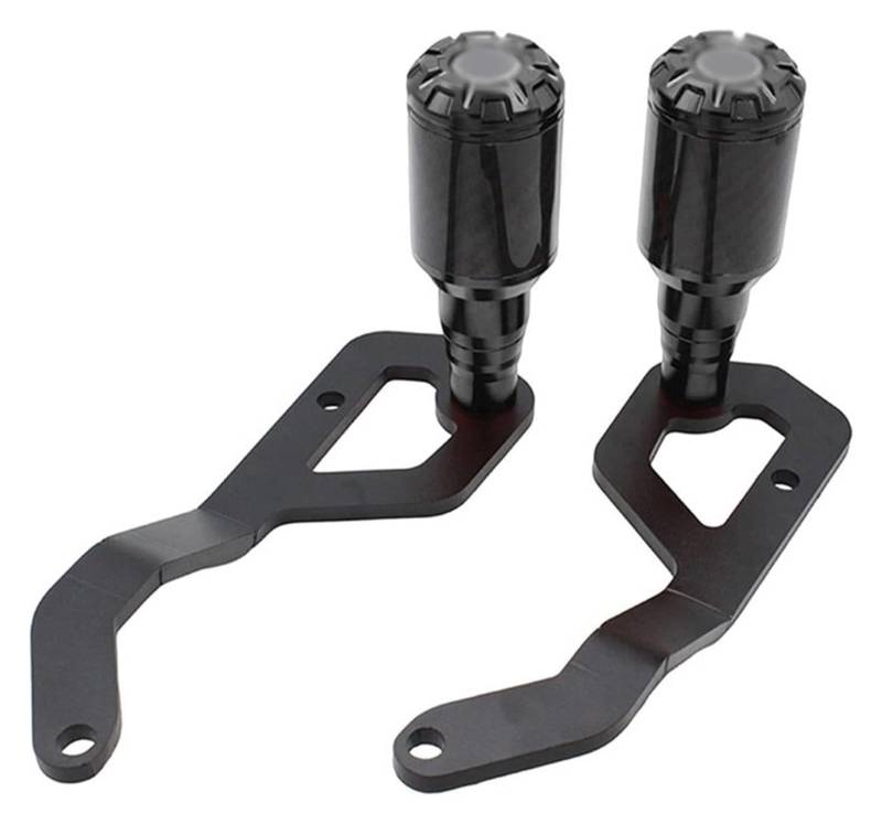 Motorrad-Sturzschutz Motorrad Für Aprilia RS660 2020-2022 2021 Carbon Faser Rahmen Anti Crash Slider Körper Schutz Fallende Schutz Rahmen Slider Pads(Black) von FRDUIEW