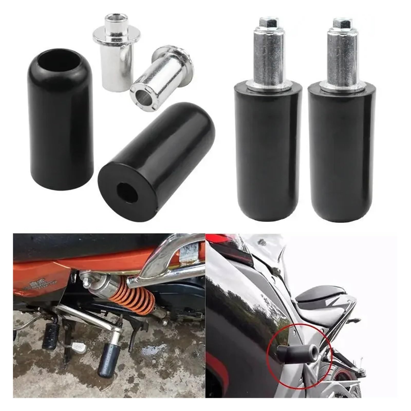 Motorrad-Sturzschutz Motorrad Große Anti-Drop-Kleber Modifizierte Sicherheitsstange Roller Sportwagen Huanglong 300 Anti-Drop-Stange Allgemeiner Anti-Drop-Kleber(White) von FRDUIEW