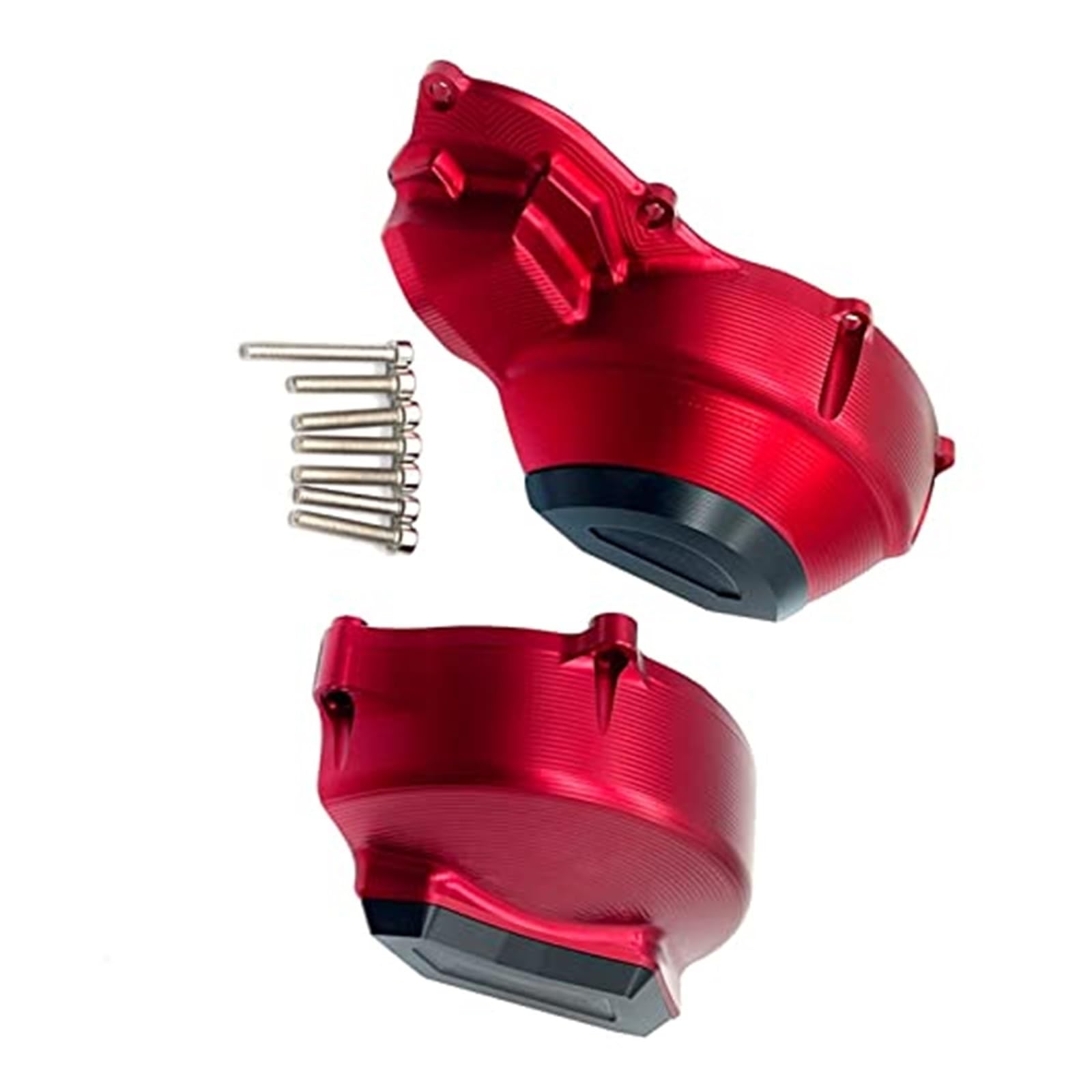 Motorrad-Sturzschutz Motorrad Links Rechts Motor Abdeckung Stator Fall Schutz CNC Rahmen Slider Fallen Schutz Für Aprilia RS660 RS 660 2020-2022 2021(Red) von FRDUIEW