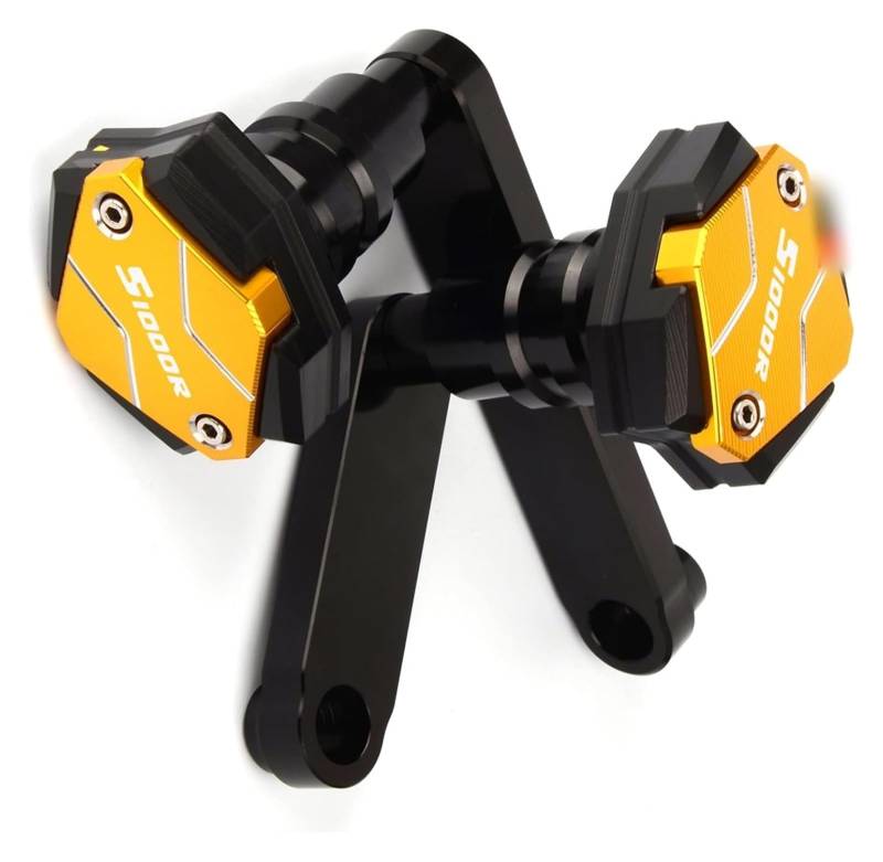 Motorrad-Sturzschutz Motorrad Rahmen Sliders Crash Protector Fallende Schutz Pad Abdeckung Für S1000R S1000r 2012-2014 2013(Yellow) von FRDUIEW