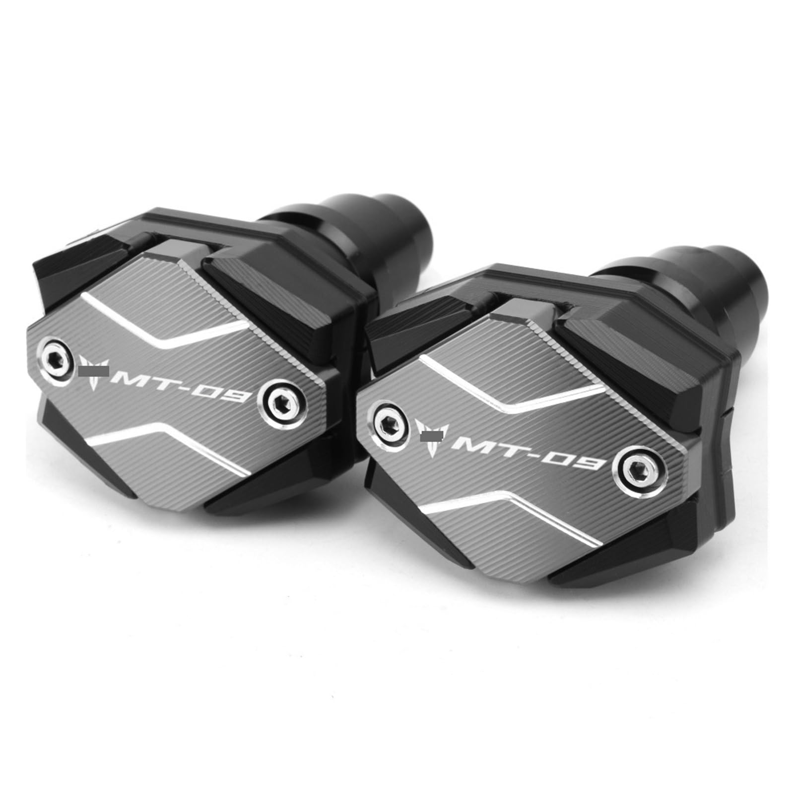 Motorrad-Sturzschutz Motorrad Rahmen Sliders Schutz Für Yamaha MT-09 Mt09 2014 2015 2016 2017 Anti Crash Pad(Titanium) von FRDUIEW