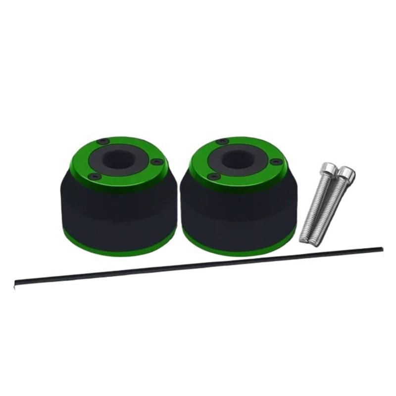 Motorrad-Sturzschutz Passt Motorrad Vorne Hinten Gabel Rad Gabel Crash Pad Achse Sliders Fallen Schutz Für CBR650F CBR600F CBR600RR CBR 650F 600RR(Front Wheel Green) von FRDUIEW