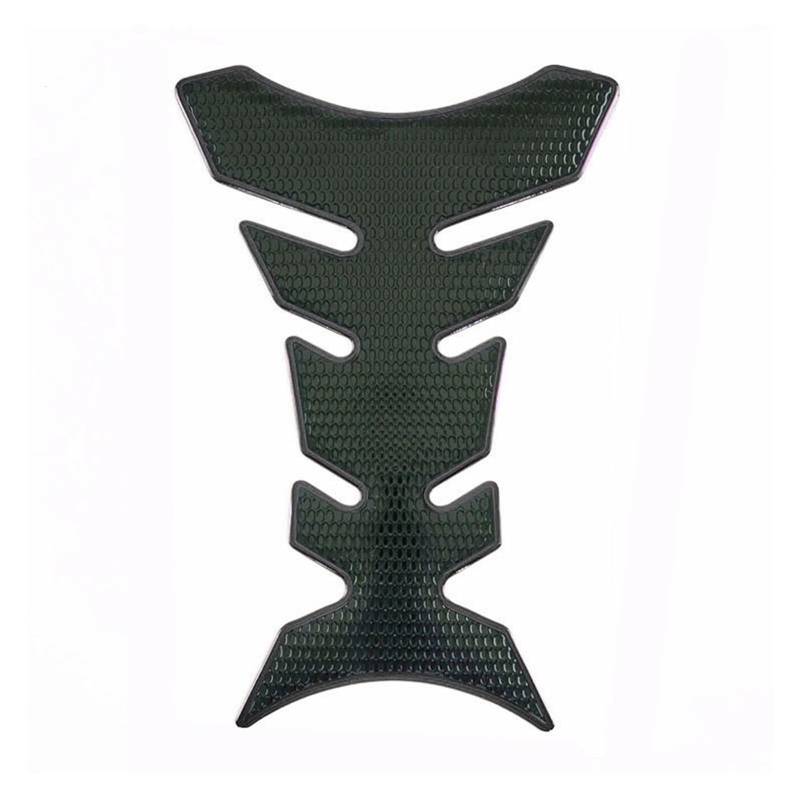 Tank Pads Carbon Fiber Motorrad Aufkleber Gas Öl Kraftstoff Tank Schutz Aufkleber Fall Für Z750 Z1000 Ninja 250 650 ZX-6R ZX-10R ER-6N(Black) von FRDUIEW