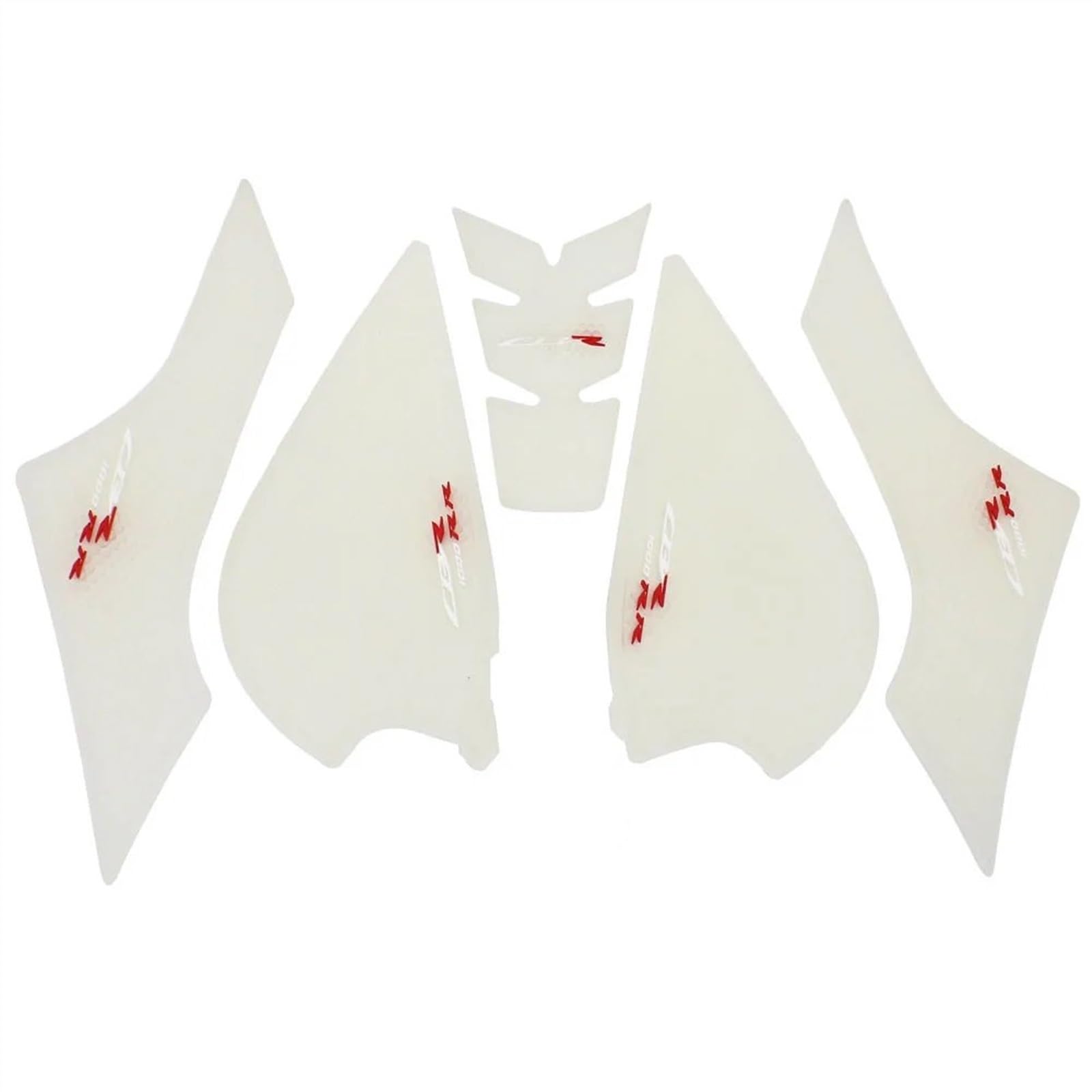 Tank Pads Für CBR1000RR-R CBR1000RR R Fireblade SP 2020 2021 2022- Motorrad Nicht-Slip Seite Kraftstoff Tank Aufkleber Wasserdicht Pad Gummi(White 1Set) von FRDUIEW