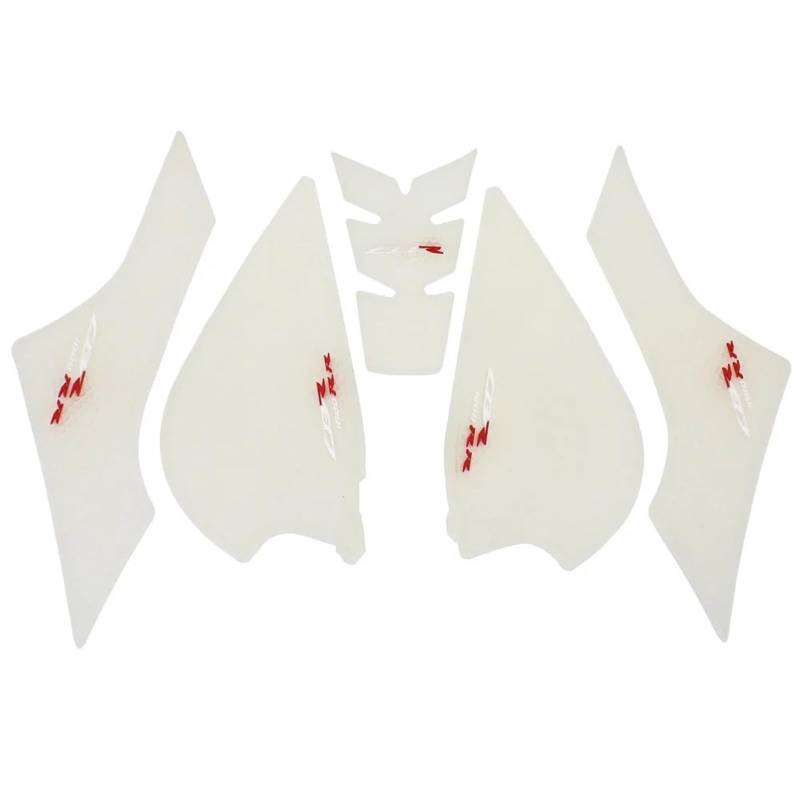 Tank Pads Für CBR1000RR-R CBR1000RR R Fireblade SP 2020 2021 2022- Motorrad Nicht-Slip Seite Kraftstoff Tank Aufkleber Wasserdicht Pad Gummi(White 1Set) von FRDUIEW