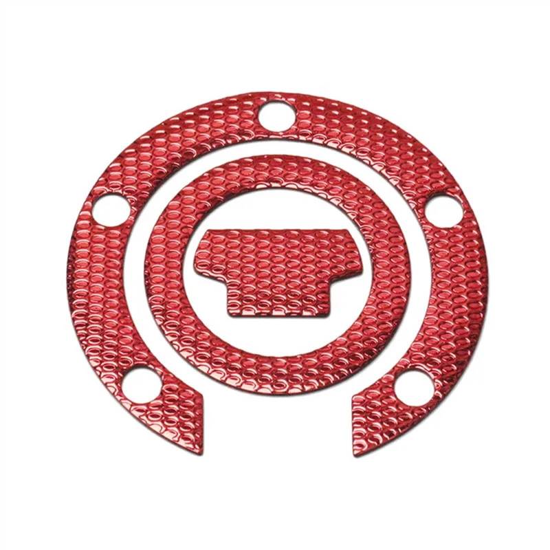 Tank Pads Für Carbon Gas Öl Kappe 1Pcs Tank Pad Schutz Aufkleber Für R1/R6 FZ1 FZ6 FZ6N/8N/09 FZ1000 BT1100 FJR1300 MT07/09 TDM900(Red) von FRDUIEW