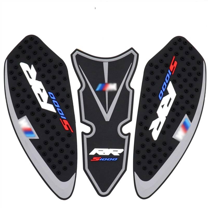 Tank Pads Motorrad Tank Pad Traktion Grip Knie Schutz Für S1000R 2019-2022 Motor Zubehör(A) von FRDUIEW