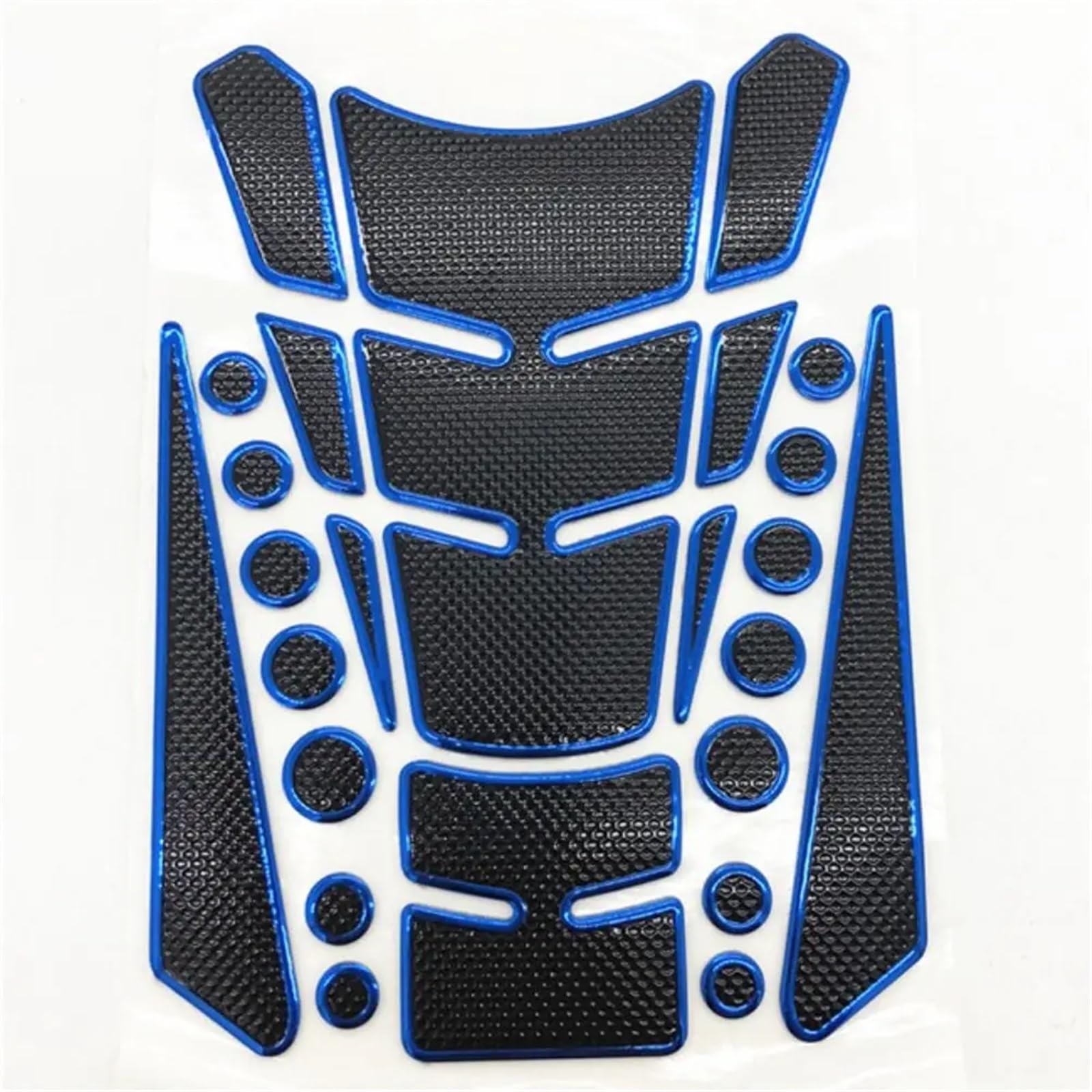 Tank Pads Universal 3D Motorrad Kraftstoff Tank Aufkleber Fisch Knochen Aufkleber Protector Pad Auto Dekoration Änderung Zubehör(C - Blue-1) von FRDUIEW