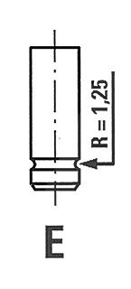 Freccia Auslassventil [Hersteller-Nr. R3699/RCR] für Bedford, Opel, Vauxhall von FRECCIA