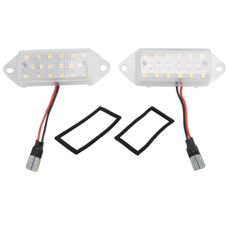 FREDY 2 x fehlerfreie LED-Kennzeichen-Leuchtmittel, 18 SMD, weiße LED-Kennzeichenbeleuchtung für X 2003–2017 von FREDY