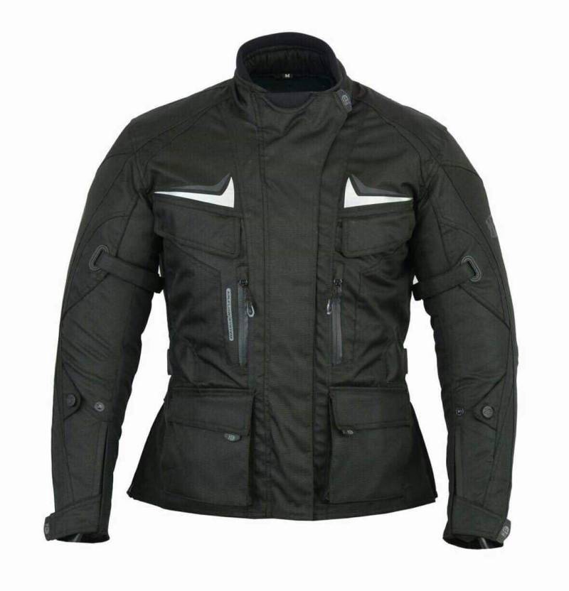 Freeday Motorradjacke Damen Textil Wasserdicht mit Protektoren Arrona M Schwarz von FREEDAY