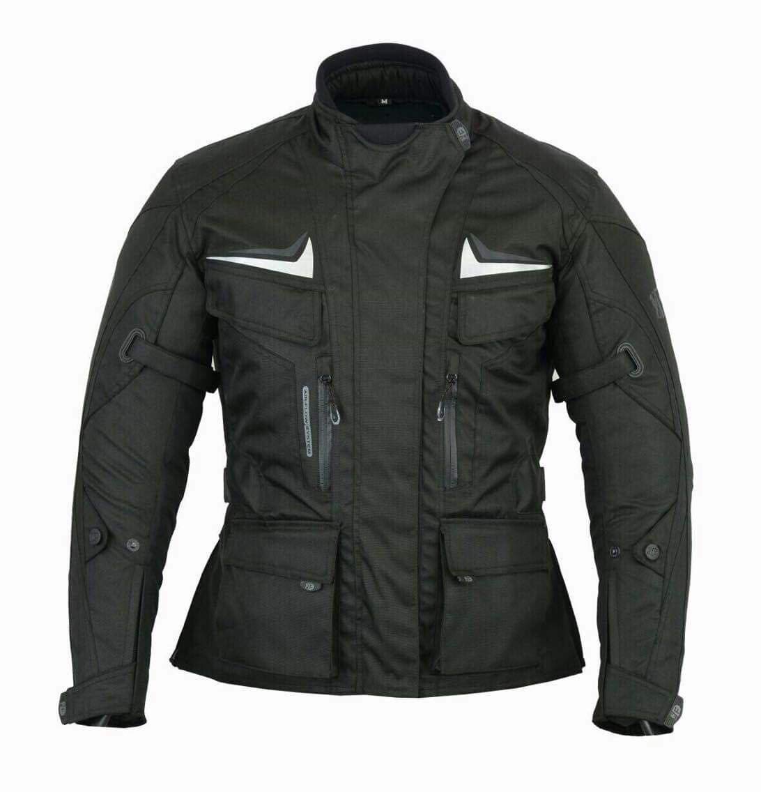 Freeday Motorradjacke Damen Textil Wasserdicht mit Protektoren Arrona XS Schwarz von FREEDAY