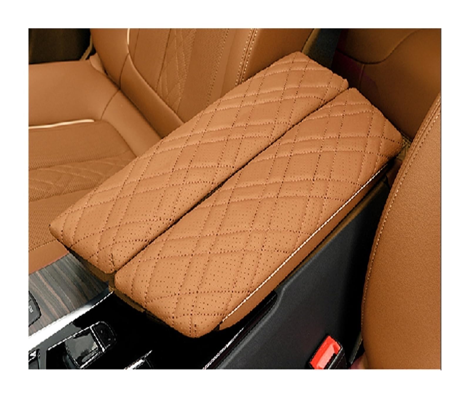 Auto-Armlehnen-Organizer Auto Armlehne Box Abdeckung Center Console Armlehne Schutz Pad Auto Innen für BMW 5 Series G30 G38 6GT G32 2018-2022(1) von FREERAY