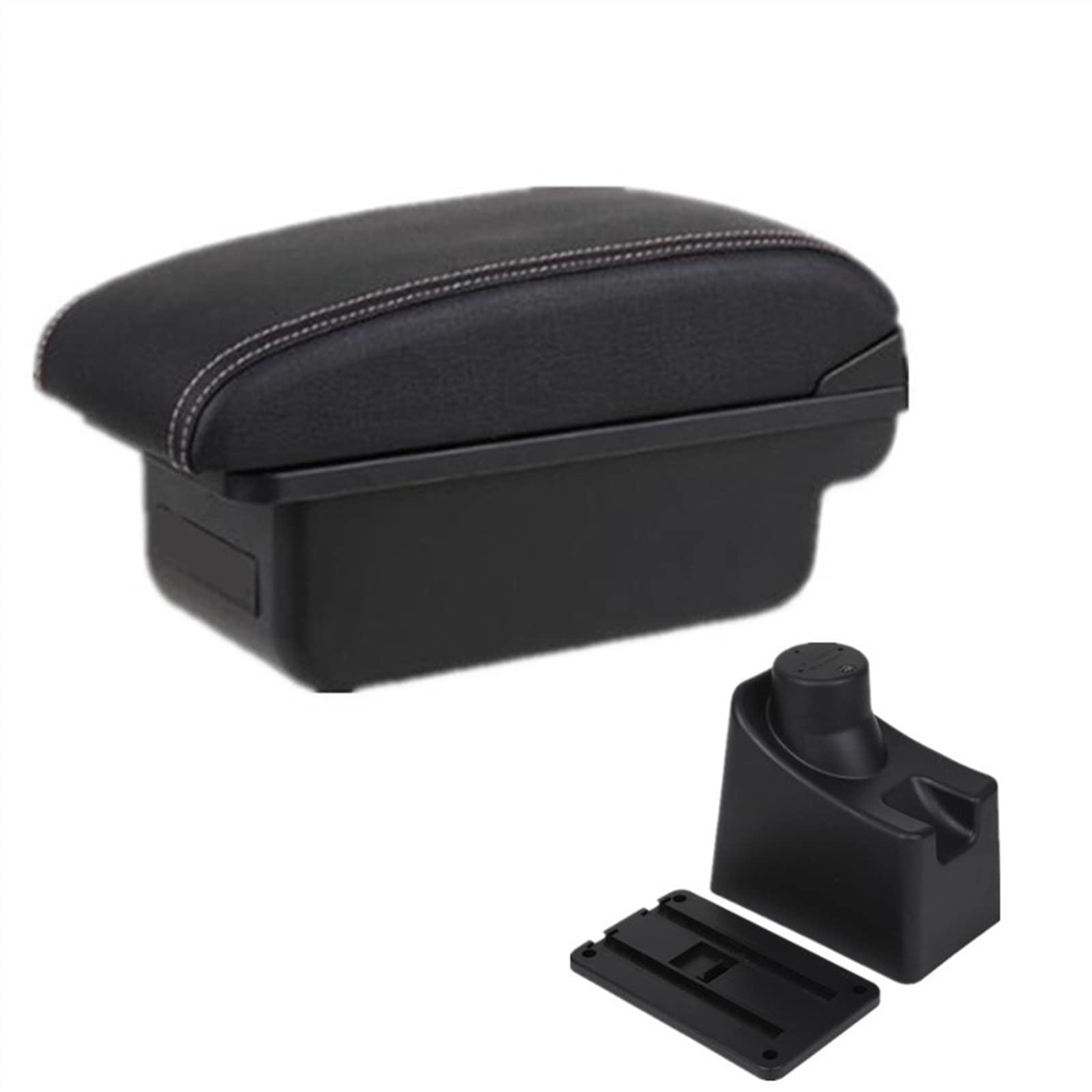 Auto-Armlehnen-Organizer Auto Armlehne Box Center Console Storage Box Innen für Mit USB für Dacia Logan(No USB A1) von FREERAY