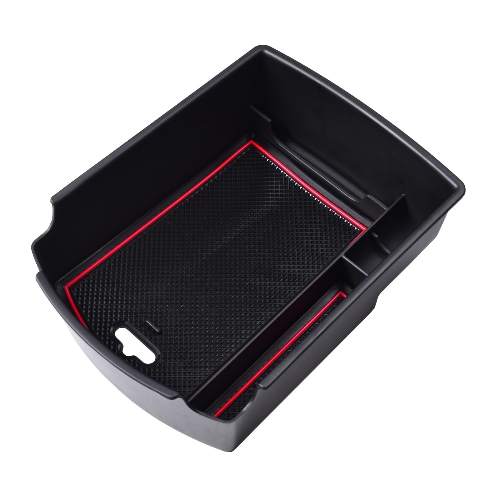 Auto-Armlehnen-Organizer Auto Center Konsole Organizer Container Armlehne Storage Box Tray für Kia Soul 2020-2023(Red 199) von FREERAY