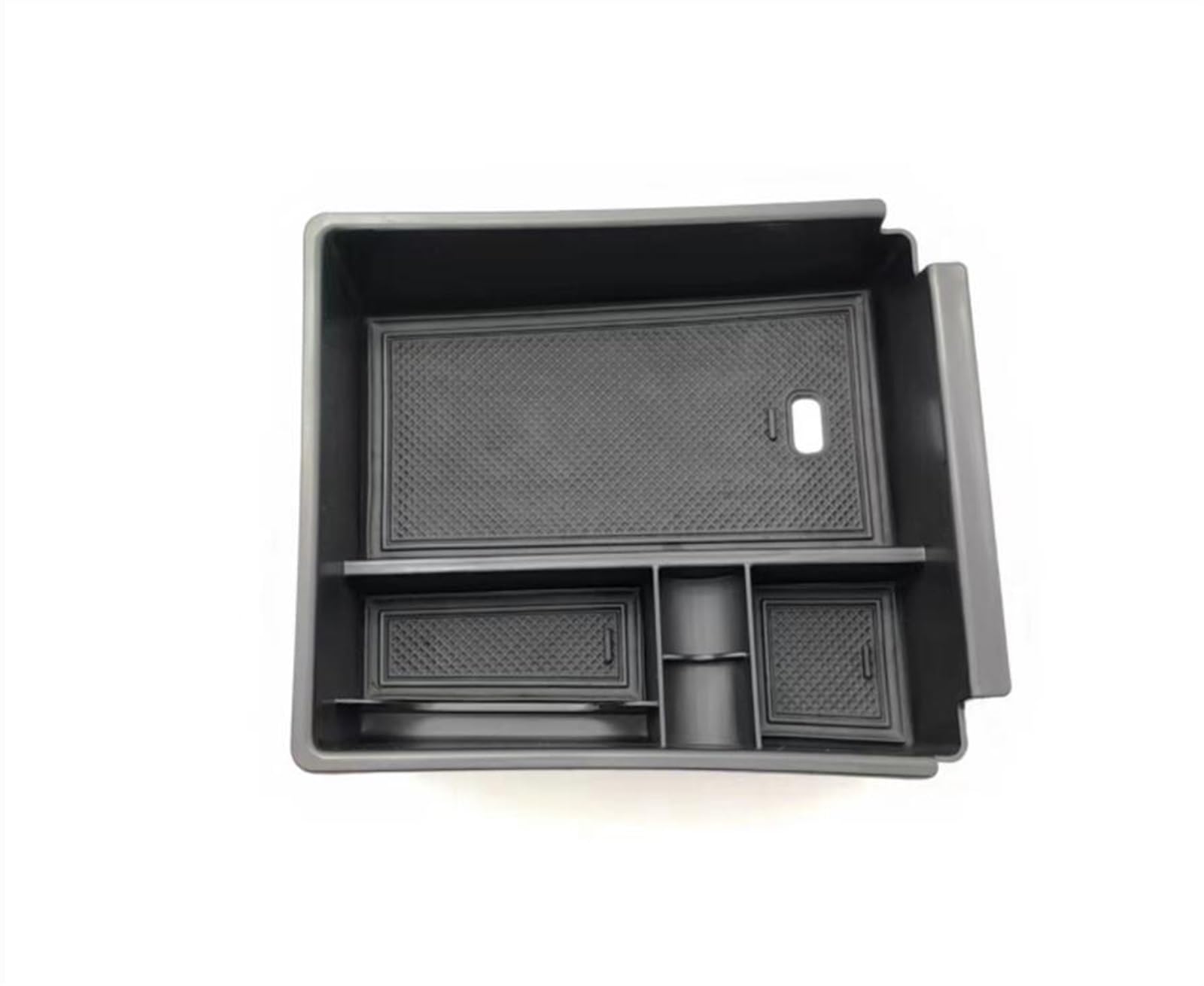 Auto-Armlehnen-Organizer Auto Zentrale Armlehne ABS Sekundäre Lagerung Box Center Konsole Organizer Fach für Hyundai für Tucson L 2021(With Full Black Mat) von FREERAY