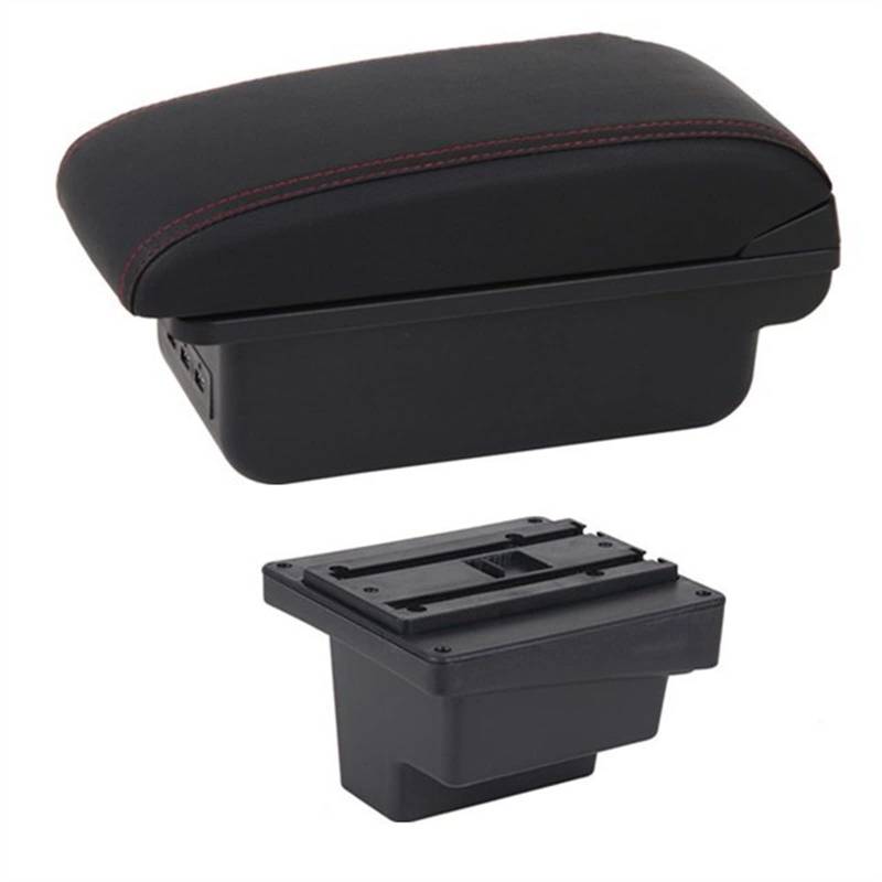 Auto-Armlehnen-Organizer Für VW für Tiguan Center Console Armlehne Lagerung USB Auto Armlehne Box(7 USB E1) von FREERAY