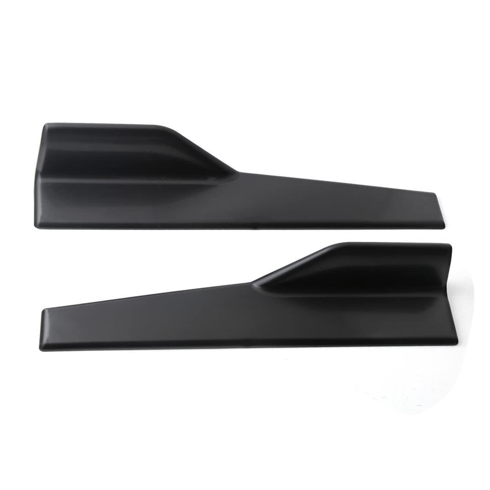 Kotflügel für Autos 2 stücke 45 cm Universal Auto Seitenschweller Rocker Splitter Winglet Seitenflügel Stoßstange Lippe Stoßstange Schwarz/Carbon Fiber Look Seitenschweller(Bright Black) von FREERAY