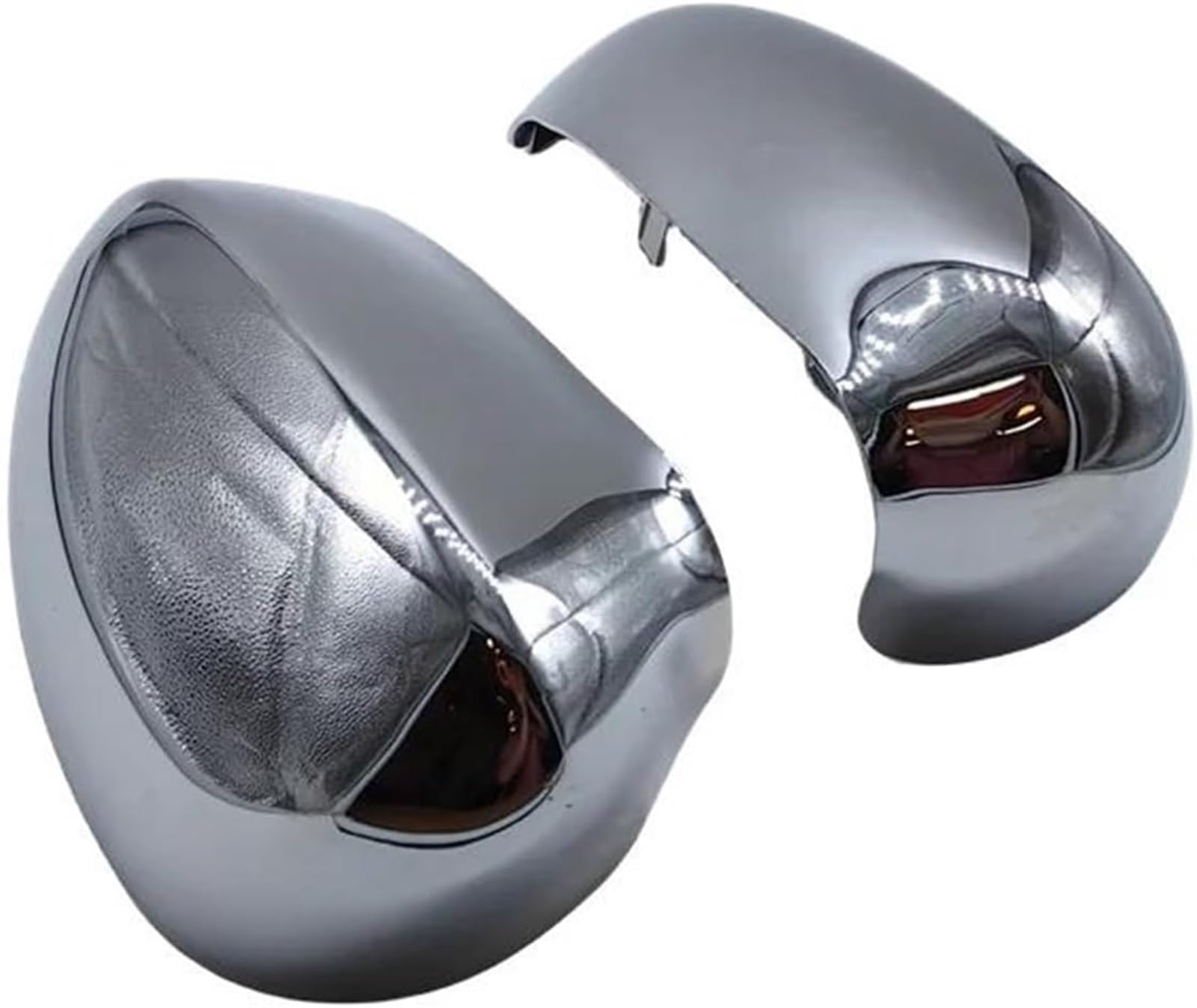 Rückspiegelabdeckung Kappe Rückspiegelschalen Auto Seitentürspiegel Abdeckkappe Gehäuse Für FIAT 500 500C Für GRANDE Für PUNTO 595 Für ABARTH 695 2005-2023(Chrome) von FREERAY