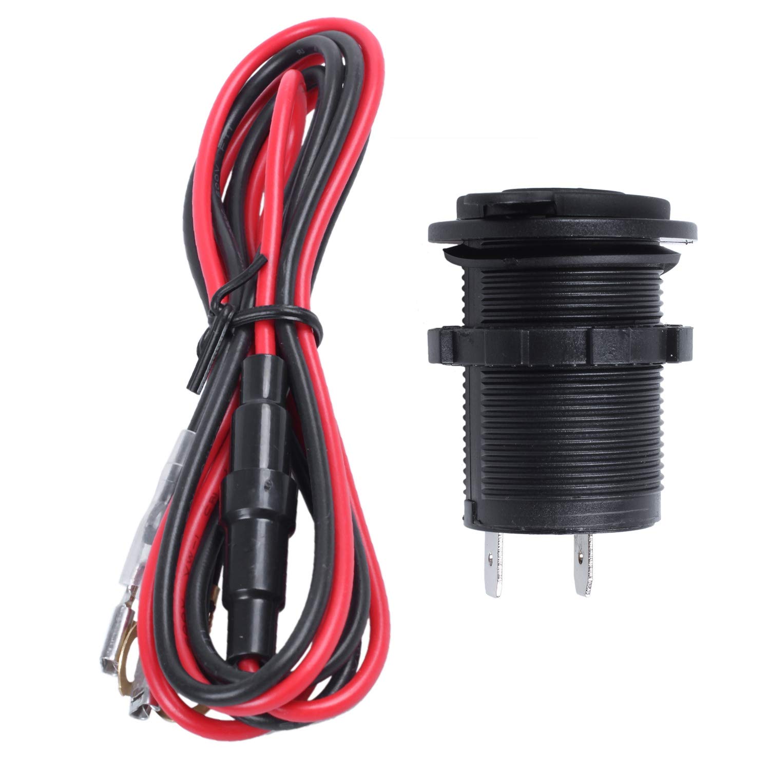 FRGMNT Wasserdichter Zigarettenanzünder-Adapter, Ladegerät, 12 V/24 V, Zubehör für die Stromversorgung des Autos von FRGMNT