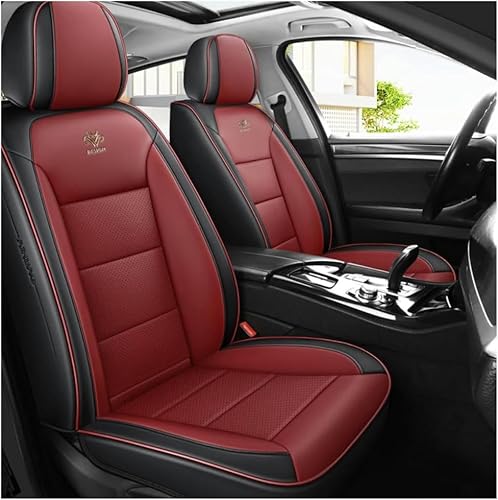 FROON Sitzbezüge Auto Autositzbezüge Universal Set für Audi A1 Sportback 2010-2015 A2 A6 Sedan Avant/TT Auto Zubehör,Schwarz Rot von FROON