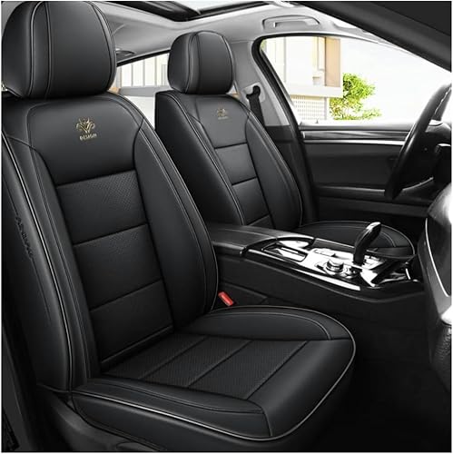 FROON Sitzbezüge Auto Autositzbezüge Universal Set für FIAT Punto Tipo Sedci Aegea Freemont Fullback Panda Strada UNO Linea Viaggio Ottimo Auto Zubehör,Schwarz von FROON