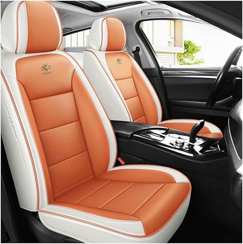 FROON Sitzbezüge Auto Autositzbezüge Universal Set für MG Gs Mg Hs Mg Zs Mg3 Mg6 ZR ZT ZT-T Auto Zubehör,orange Farbe von FROON