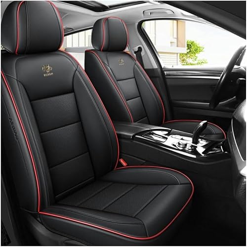 FROON Sitzbezüge Auto Autositzbezüge Universal Set für Mitsubishi Endeavor Lancer Lancer Sportback Mirage Mirage G4 Outlander Outlander Sport Auto Zubehör,schwarz-rote Linie von FROON