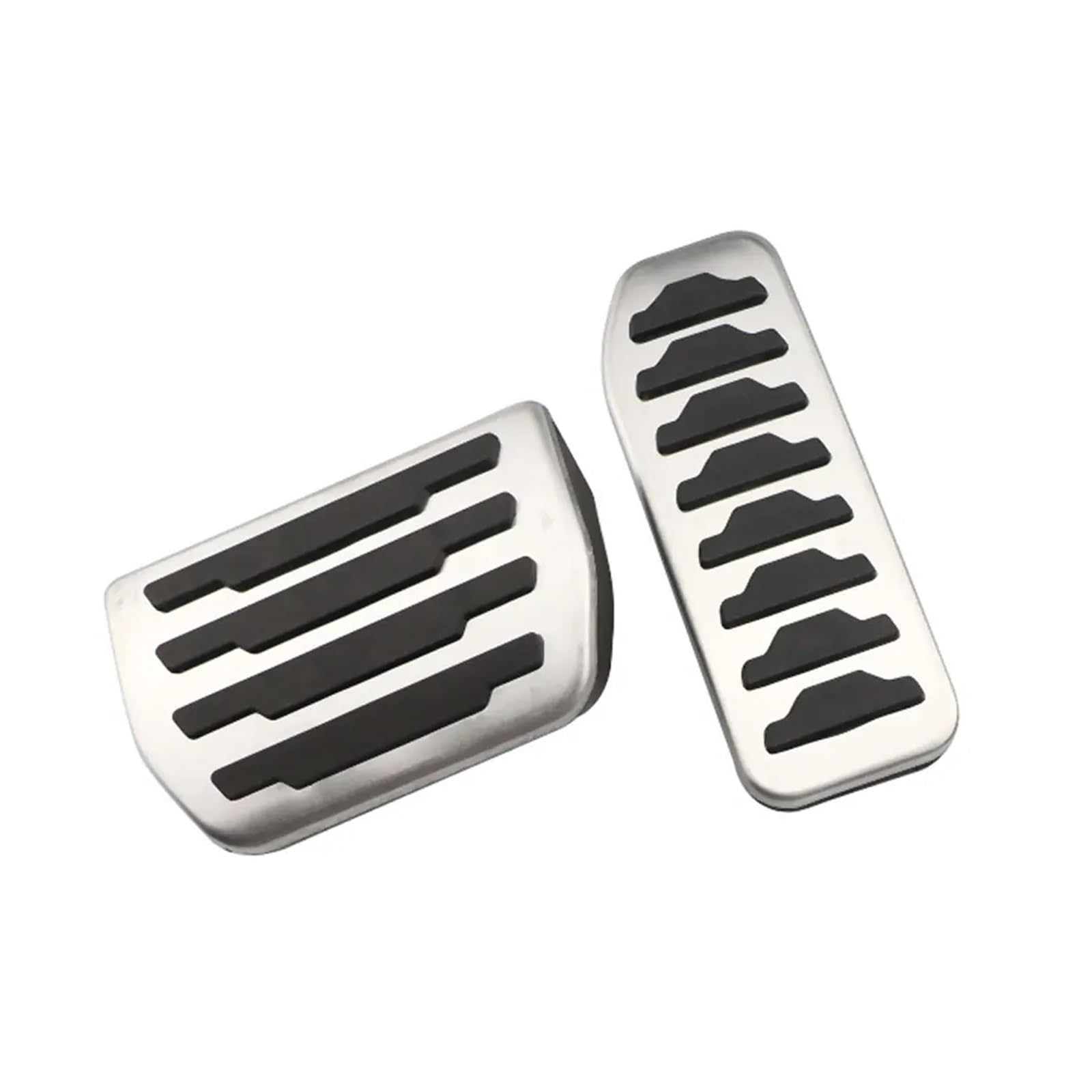 FRUDYR Fußstützen-Pedalpolster-Abdeckung, passend for Land, Rover Freelander 2007–2015, Auto-Styling, Auto-Pedale, Bremspedal Auto-Fußstützenplatte(2Pcs AT Without Rest) von FRUDYR