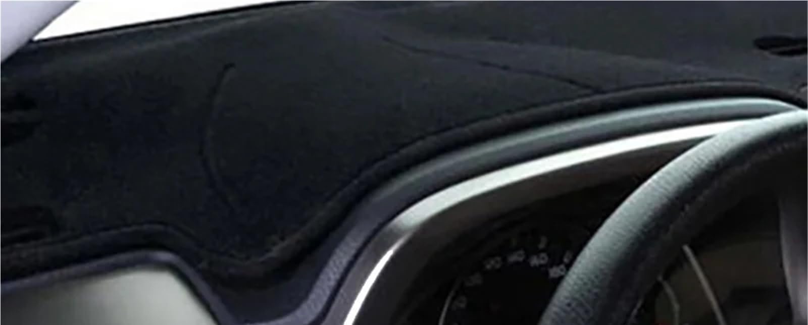 Armaturenbrettabdeckung Matte Auto-Armaturenbrett-Abdeckung, DashMat-Teppichumhang Für Nissan Für Almera Für Classic I 2006–2013, Schutzteppich, Anti-UV-Block, Sonnenstrahlen Dashmat Mat(Black RHD) von FRVVPL