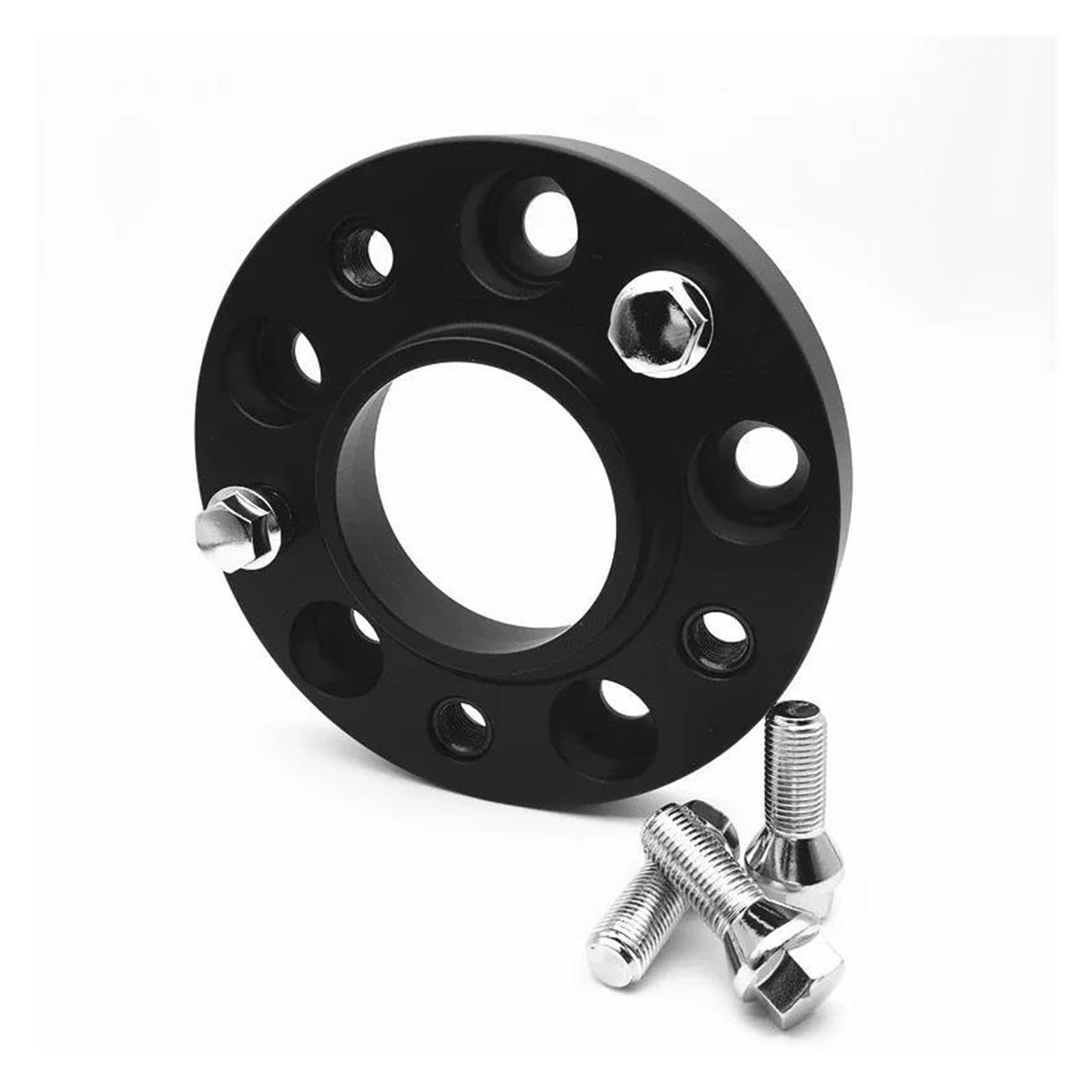 Auto Distanzscheiben Spurverbreiterungen 1 Stück Für G05 G20 G21 Eingebettete Mutter Spurverbreiterungen PCD 5x112 CB 66,6mm Radnabe Verbreiterung Geschmiedet Aluminium(1PC Black 25mm) von FRVVPL