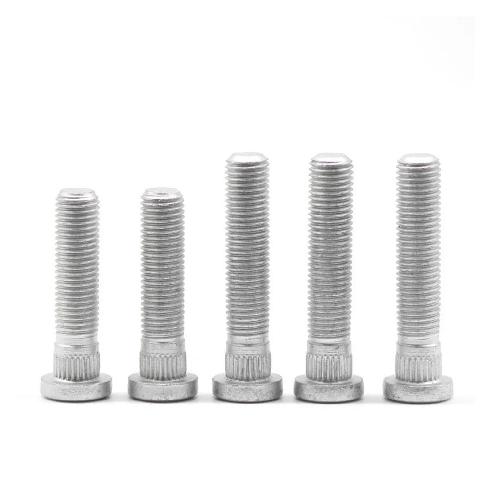 Auto Distanzscheiben Spurverbreiterungen 10/20 Stücke Für Accord Spline Diamet 12mm-M12x1.5 Auto Räder Radschrauben Rad Lug Verlängern Schraube(10 PCS 52mm) von FRVVPL