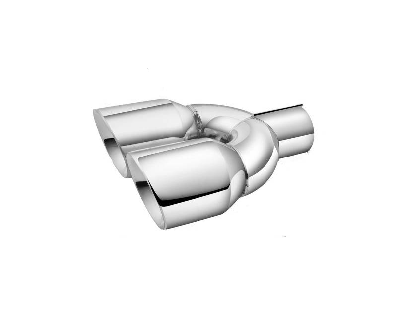 Auto-Endrohre 25 Zoll Innen 35 Zoll Außen 95 Zoll Lang Schalldämpfer Endrohr Auslassdüse Ende Auto-Doppelspitze Anschraubbar Gerollte Kante Schräg Geschnitten Auspuffblende von FRVVPL