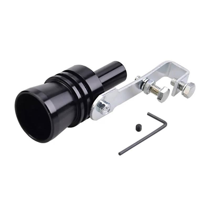 Auto-Endrohre Fahrzeug-Umrüstgerät Auspuffrohr Turbo Sound Whistle Auto Turbmuffler Universal Sound Simulator Auto Turbo Sound Whistle S/M/L/XL Auspuffblende(Black XL) von FRVVPL