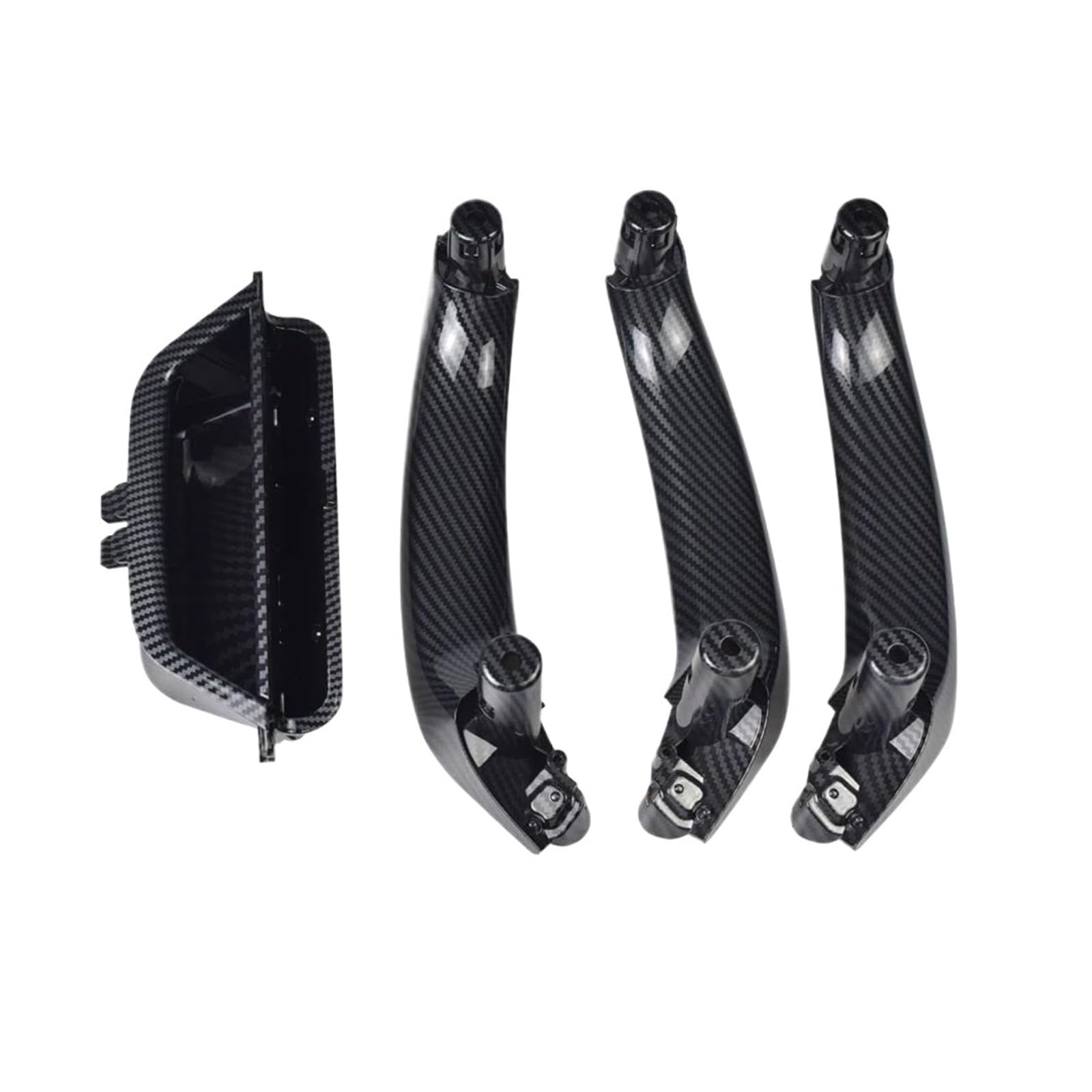 Auto Türgriff Innen Türgriff Innen Abdeckung Carbon Faser Auto Tür Fenster Innen Griff Pull Abdeckung Trim Vorne Links Für X3 F25 2010-2015 2016 2017 & X4 F26 2014 2015 2016(CF-4Pcs) von FRVVPL