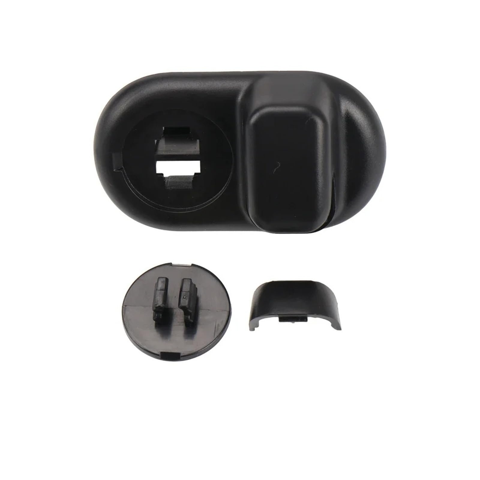 Auto Visier Sonnenschutz Auto Vorne Dach Seite Sonnenblende Sonnenblende Feste Clip Schnalle Retainer Haken Halterung Für Mini Für Cooper R55 R56 R60 2006-2013 Sonnenblende(Black Front) von FRVVPL