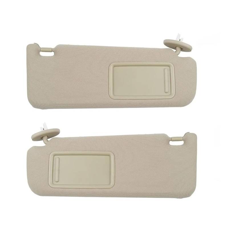 Auto Visier Sonnenschutz Beige Grau Auto Sonnenblende Links Rechts Seite Fahrerseite Beifahrerseite Sonnenblende Für Toyota Für Camry 2012 2013 2014 2015 2016 2017 Sonnenblende(A Pair of Beige) von FRVVPL