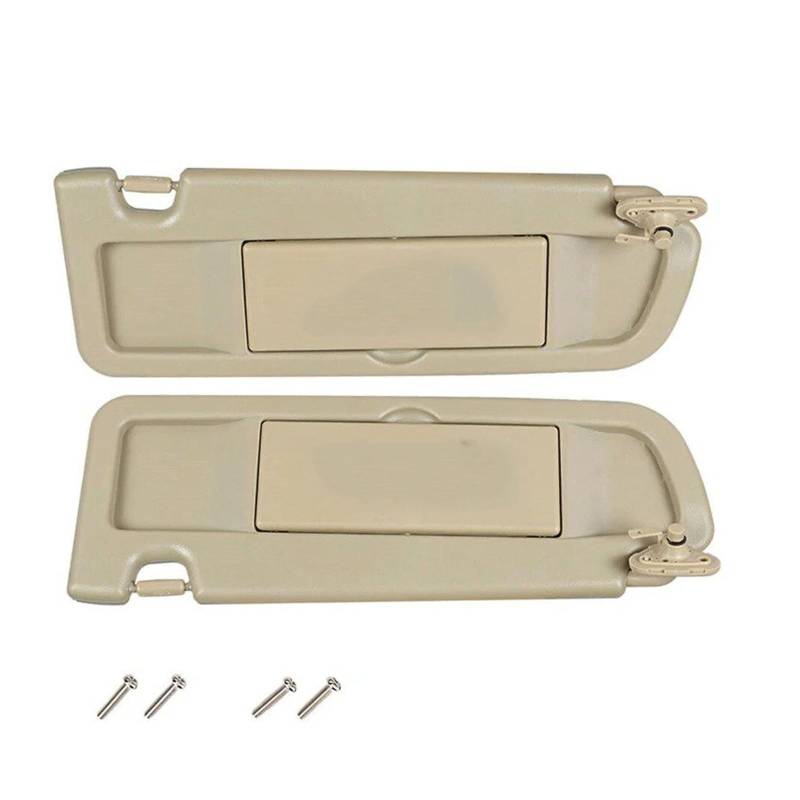 Auto Visier Sonnenschutz Für Civic 2006 2007 2008 2009 2010 2011 Auto Linker Fahrer Und Rechter Beifahrer Beige/Grau Sonnenblenden Zubehör 83230SNAA01ZB Sonnenblende(Pair Beige) von FRVVPL