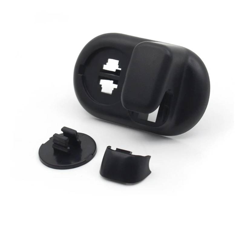 Auto Visier Sonnenschutz LHD RHD Dach Seite Sonnenblende Sonnenblende Feste Clip Schnalle Retainer Haken Halterung Für MINI Für Cooper Für ONE Für JCW F54 F55 F56 2014-2020 Sonnenblende(RHD Rear Black von FRVVPL