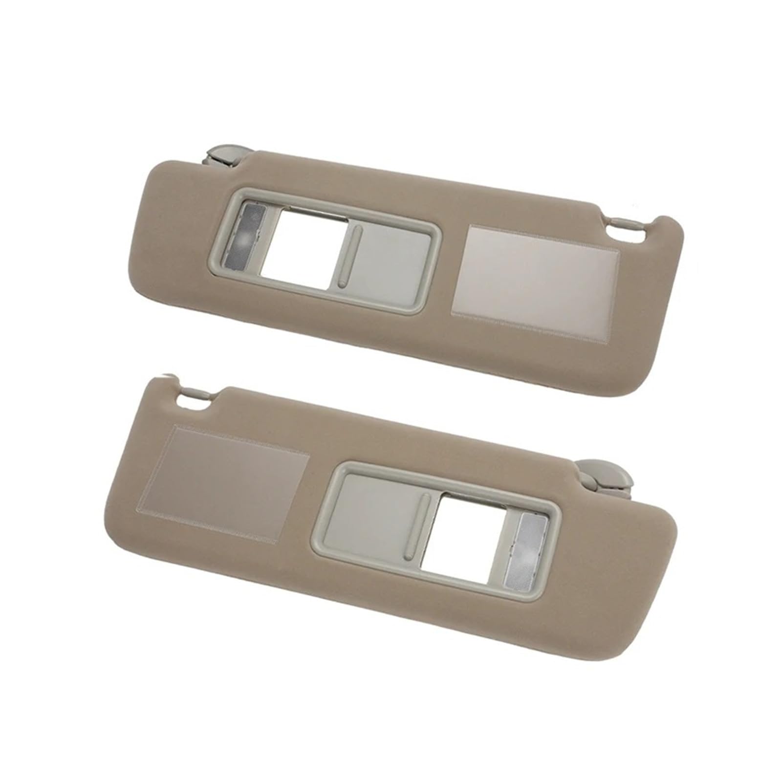 Auto Visier Sonnenschutz Sonnenblende Mit Lampenseite Fahrer Beifahrerseite Sonnenblende Extender Blendschutz Für Toyota Für Land Für Cruiser J12 Für Prado LC 120 2003–2009 Sonnenblende(Beige 1 Pair) von FRVVPL